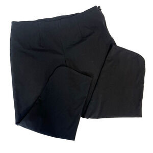 Ming Wang Trouser Pants size Large Black Stretch Casual Career Capri